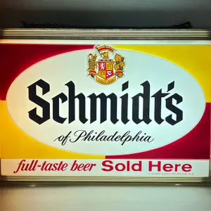 Schmidt's "Sold Here" - Beer Light/Sign