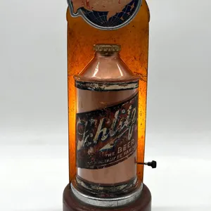 RARE - Schlitz Beer Light "Cone Top" with Globe