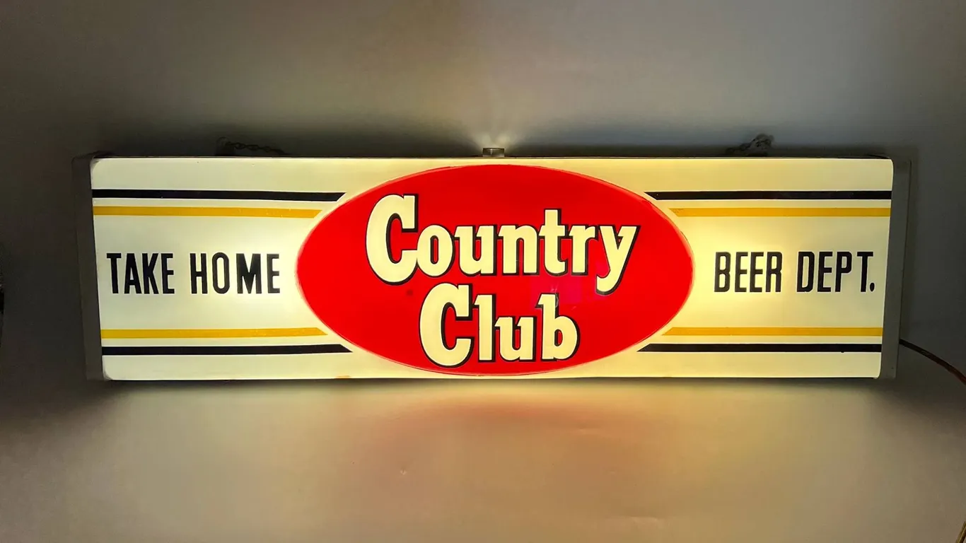 Country Club "Beer Dept." Light Sign