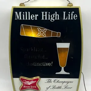 Miller High Life Beer Light/Sign
