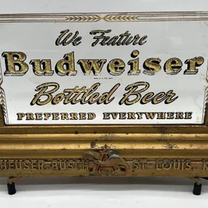 Rare - Budweiser "Bottled Beer" Illuminated Sign