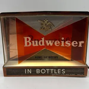 Budweiser Beer "In Bottles" Light/Sign
