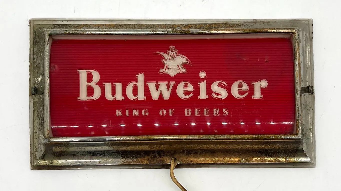 Budweiser King of Beers Light/Sign