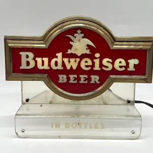 Budweiser Beer "In Bottles" Light/Sign