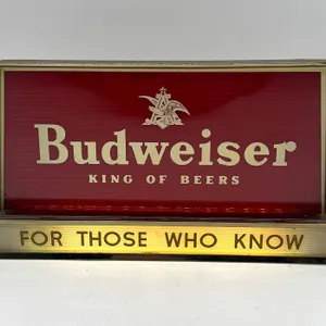 Budweiser "For Those Who Know" Light/Sign