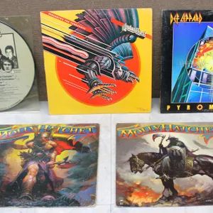 Five Classic Rock Vinyl Records, Various Artists