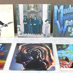 Six Rock and Pop LP Records Assorted Artists