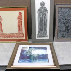Framed Art Prints and Flower Still Life, Set of 4