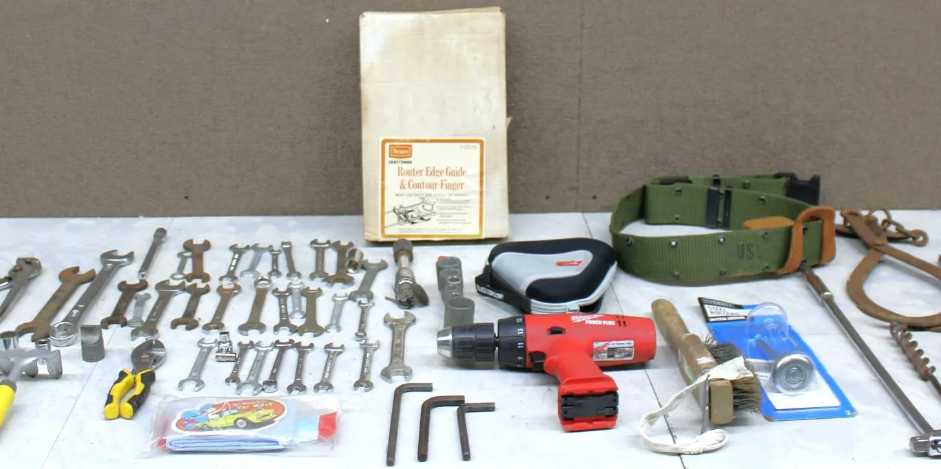 Hand Tools With Milwaukee Drill