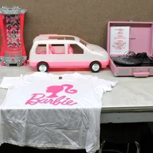 Barbie T-Shirt, Toy SUV, Closet, Pink Crosley Turntable