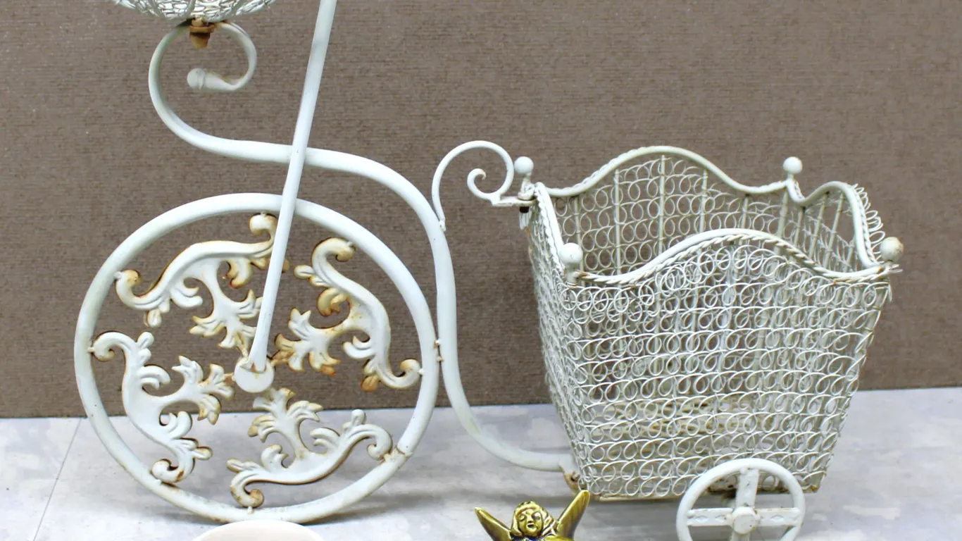 Metal Planter, Bee Pot, Angel Figure