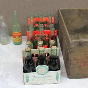 Soda Bottles and Wooden Crate