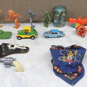 Marx Figures, Corgi Car, More