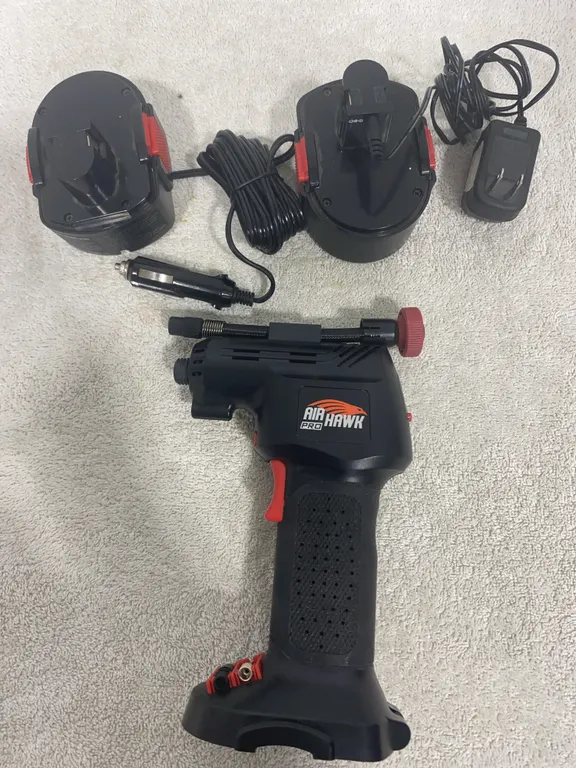 Air Hawk Pro Cordless Tire Inflator with Batteries & Chargers