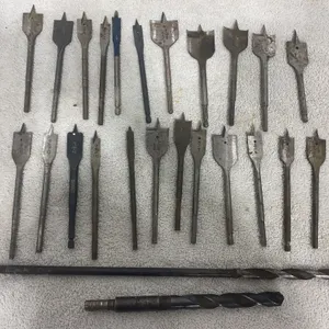 Assorted Spade & Wood-Boring Drill Bits