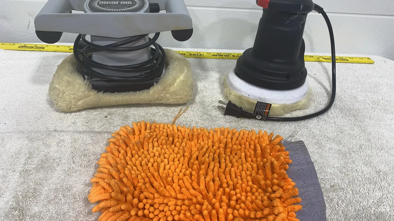 Orbital Buffers, Polishing Pads & Wash Mitt