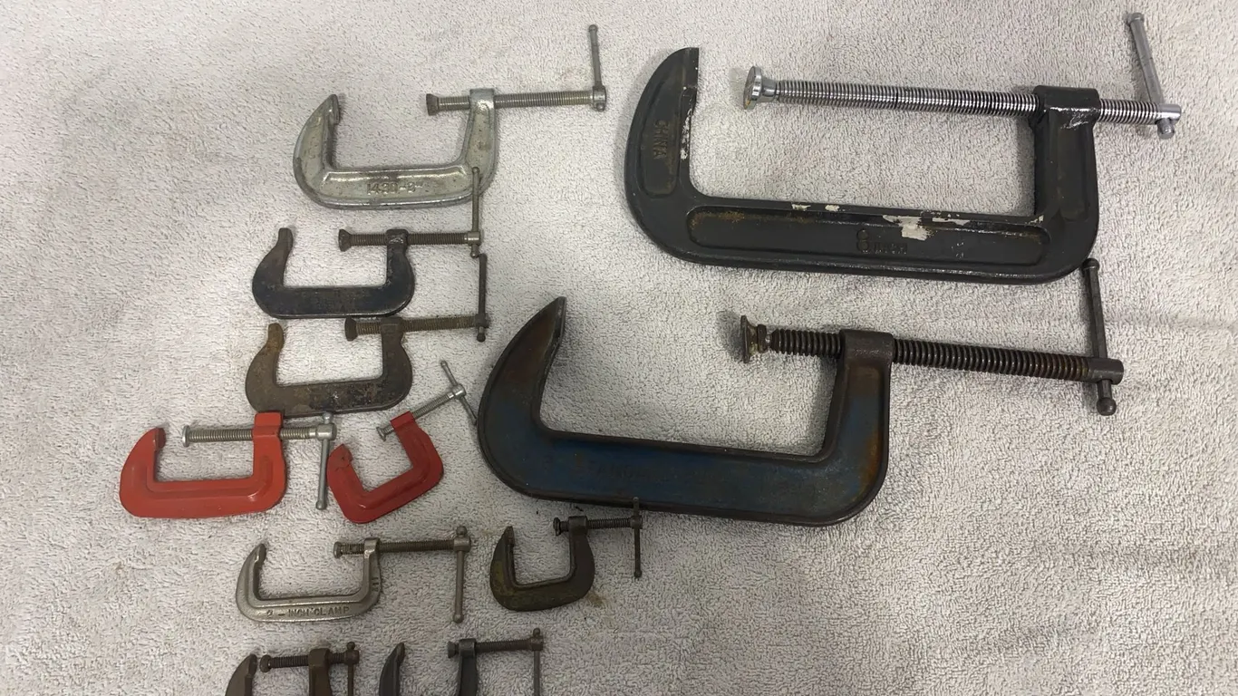 Assorted C-Clamps – Multiple Sizes