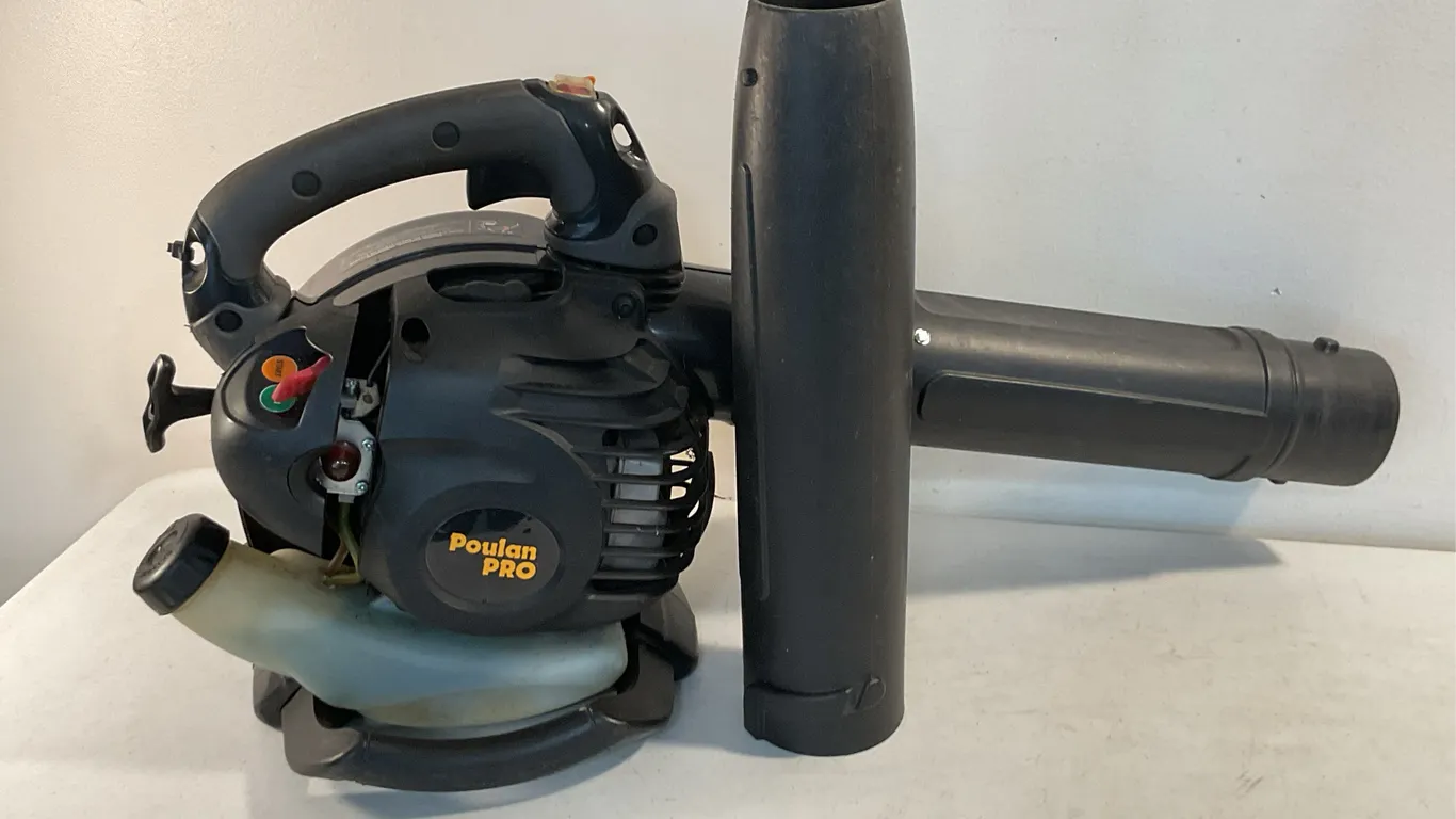 Poulan Pro Gas-Powered Handheld Leaf Blower with Extra Tube Attachment