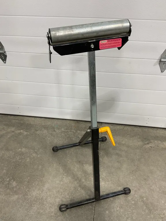 Adjustable Heavy Duty Roller Stand for Table Saws and Mitre Saws
