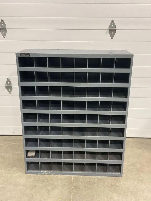 Industrial Heavy Duty 72-Bin Steel Small Parts Organizer Cabinet
