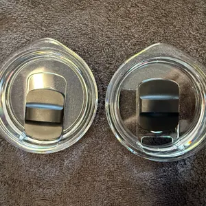10 oz Wine Tumbler Replacement, 2 Pack Magnetic Slider Cup Lid Compatible with YETI 6 oz Espresso Mu