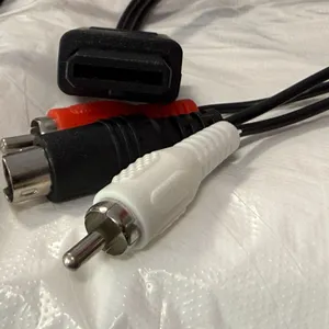 Retro Gaming A/V Cable with a Multi-Out  Connector, an S-Video Connector, and Red and White RCA audi