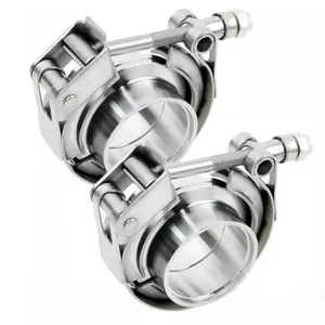 2.25" V Band Clamp with Flanges, Quick Release, 2 Pack