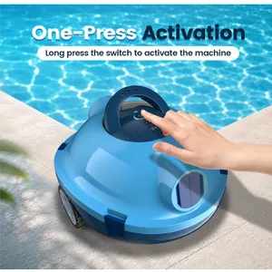Y10 Robotic Pool Cleaner,Cordless Pool Vacuum with 90 Mins Runtime- Open box, runs!