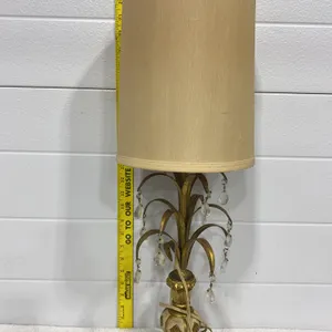 Vintage Hollywood Regency Palm Tree Table Lamp