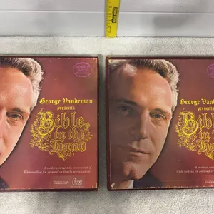 Vintage George Vandeman "Bible in the Hand" Vinyl Record Box Sets