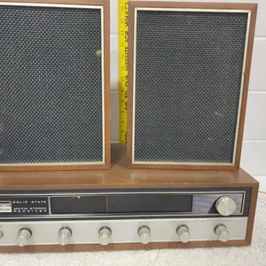 Vintage Montgomery Ward Airline Solid State AM/FM Stereo Receiver with Matching Speakers