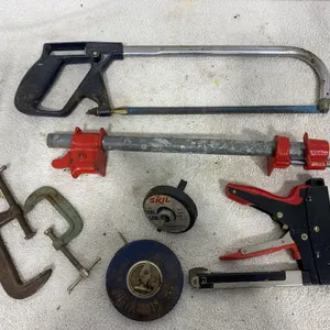 Vintage Hacksaw, Clamps, Staple Gun, & Tape Measures Workshop Lot