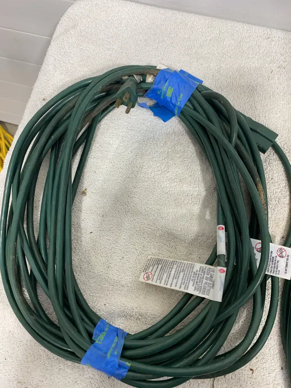 Heavy-Duty Green Outdoor Extension Cord
