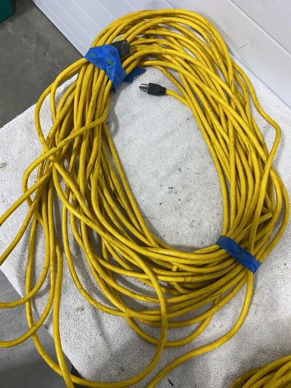 Heavy-Duty Yellow Commercial Extension Cord