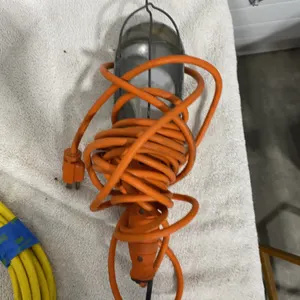 Trouble Light with Orange Extension Cord