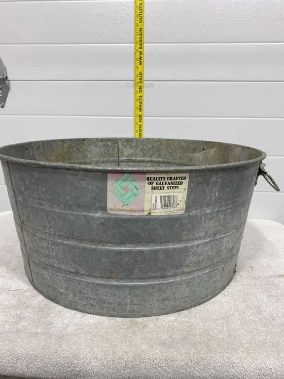 Galvanized Steel Round Wash Tub