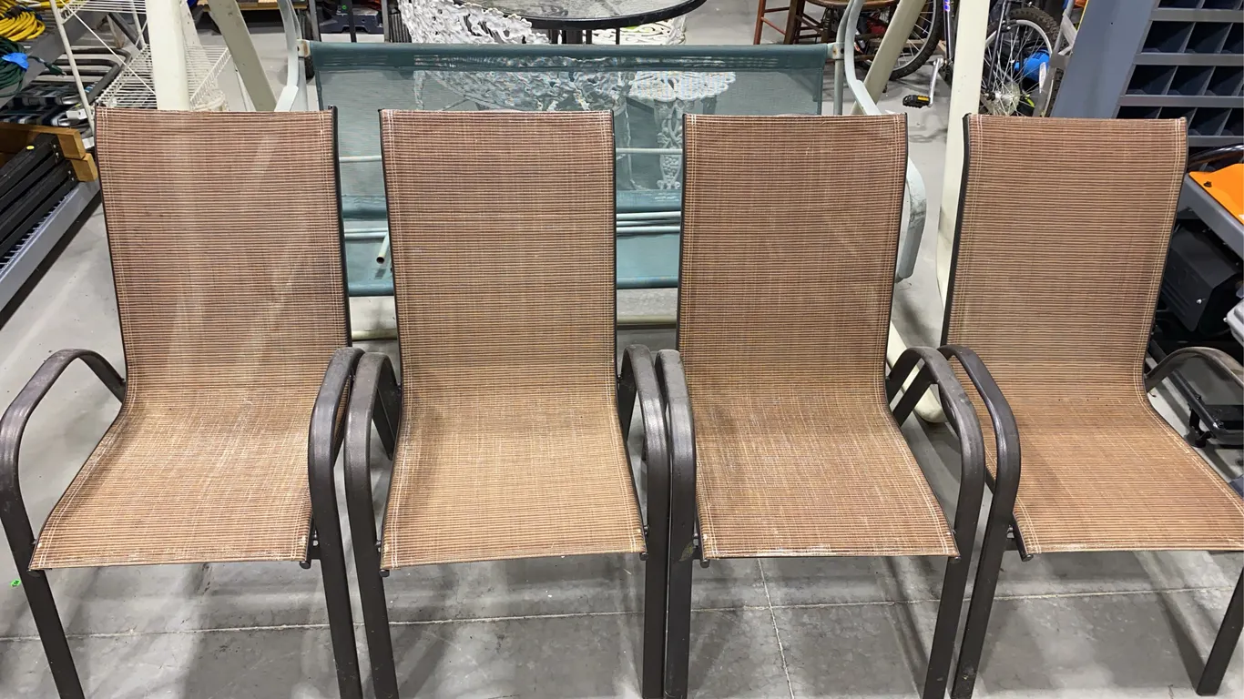 Outdoor Mesh Sling Patio Chairs