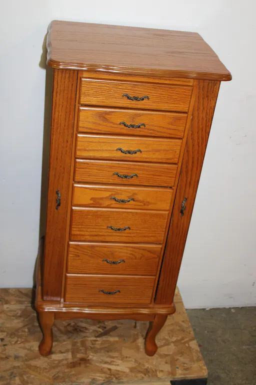 Oak Jewelry Armoire