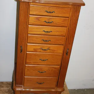Oak Jewelry Armoire