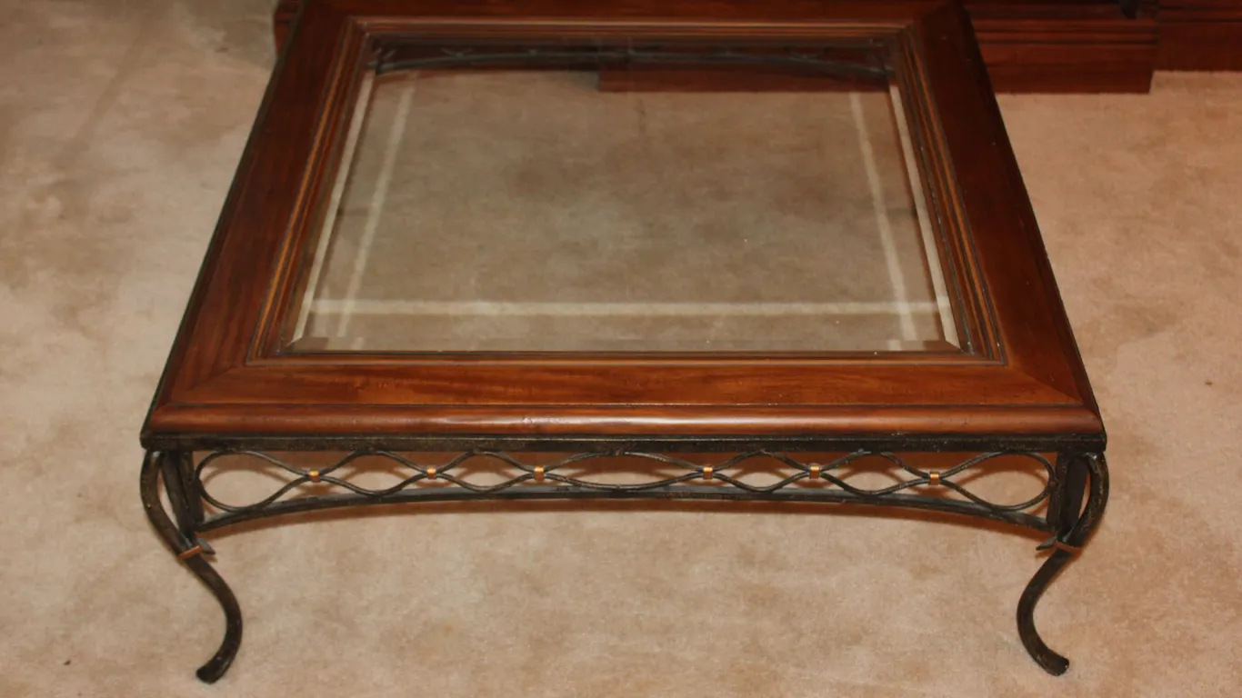 Glass-Top Coffee Table