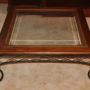 Glass-Top Coffee Table
