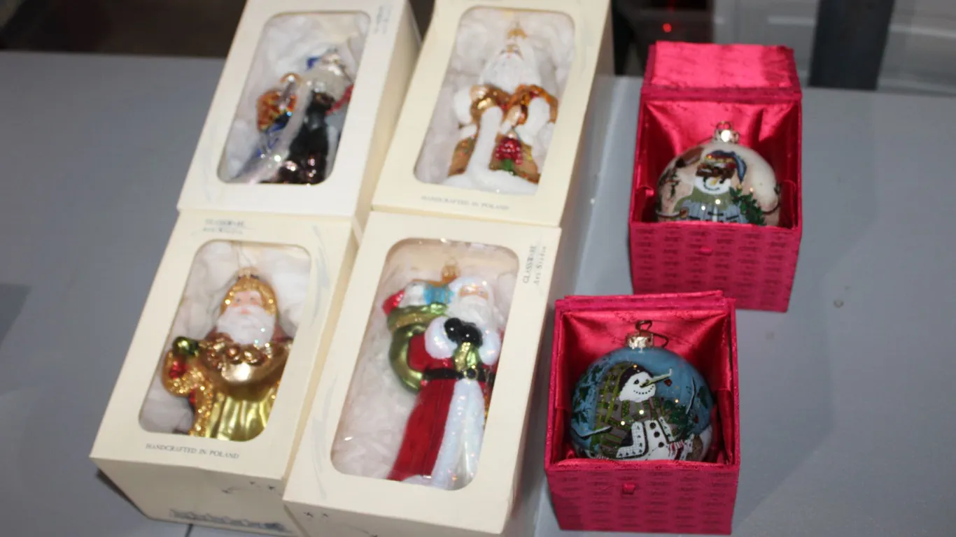 Handcrafted Glass Christmas Ornaments