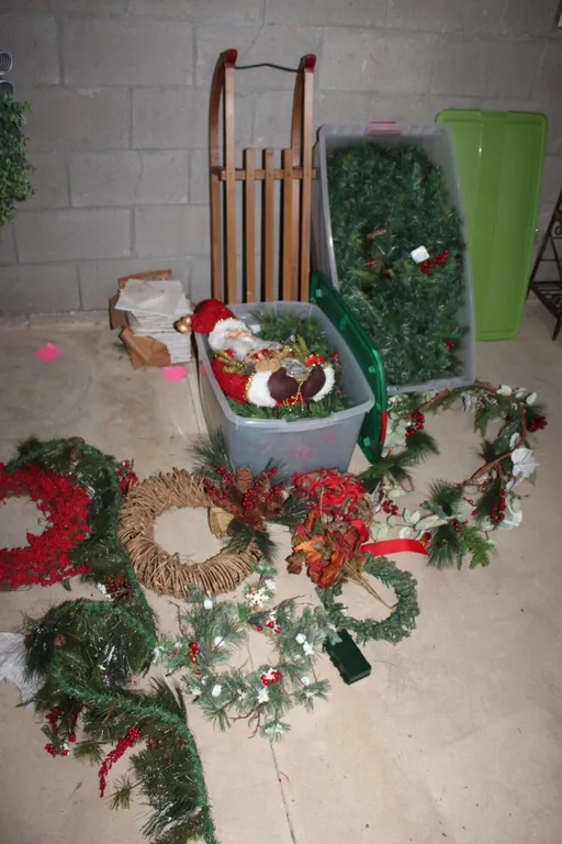 Holiday Wreaths & Sled