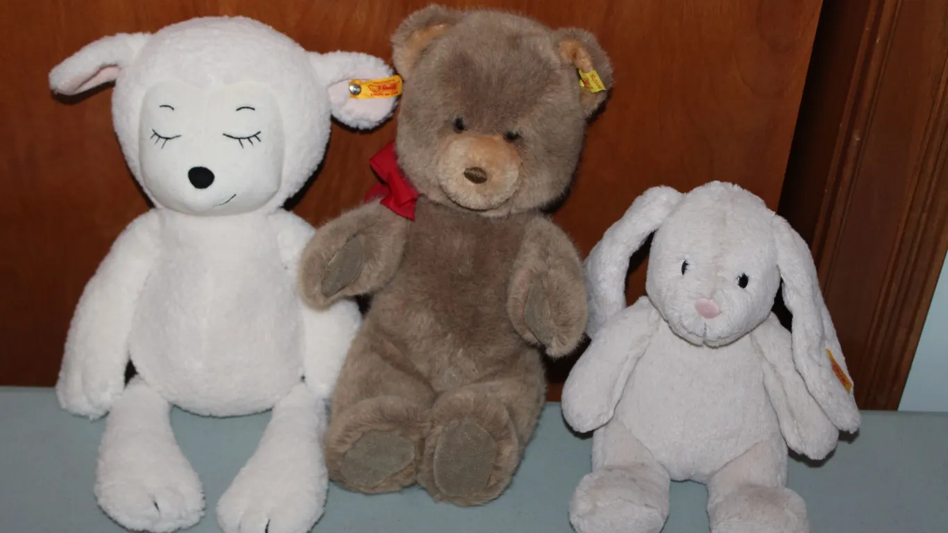 Steiff Bear, Lamb & Bunny Plush