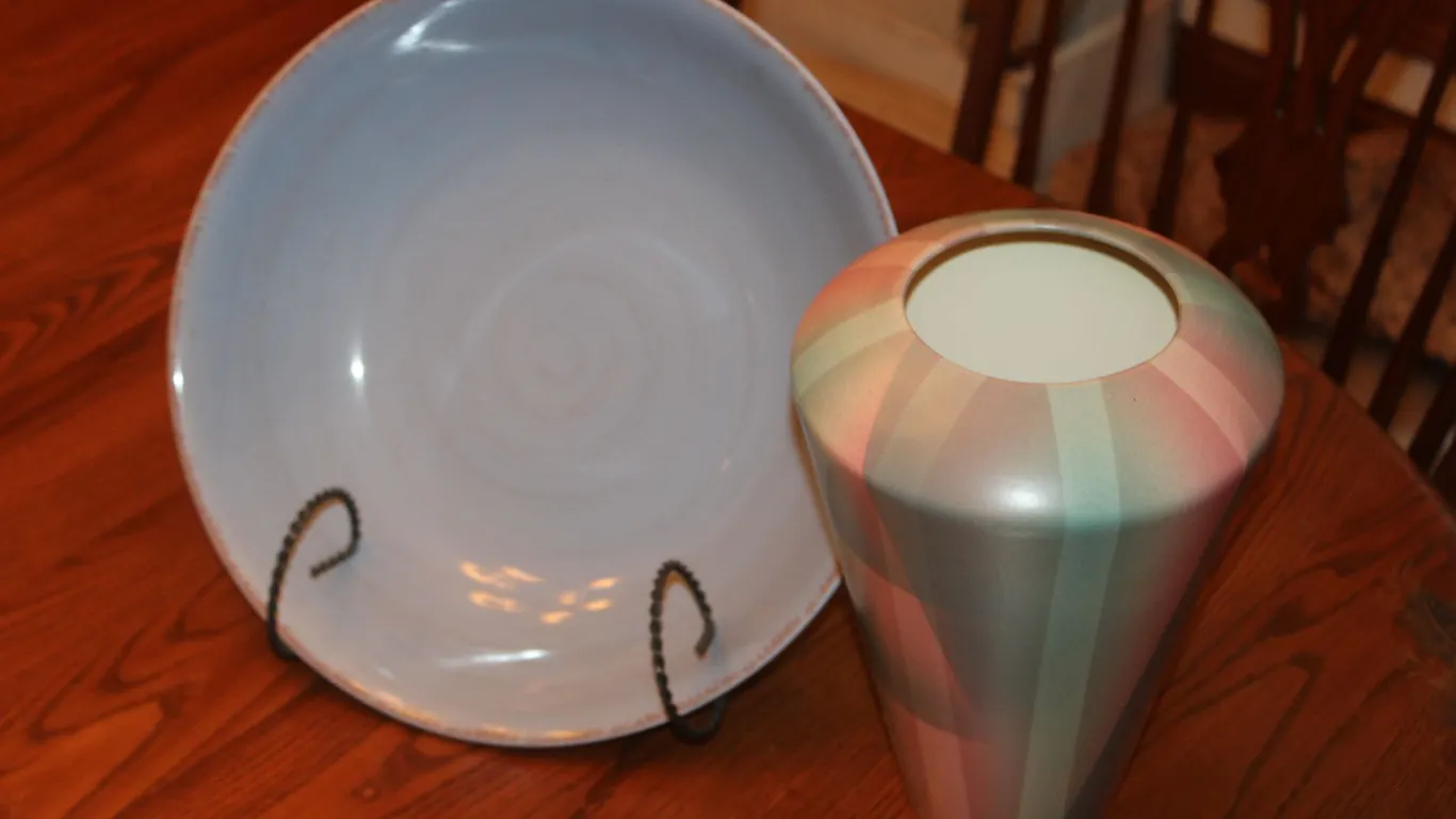 Blue Bowl & Vase