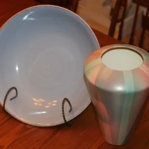 Blue Bowl & Vase