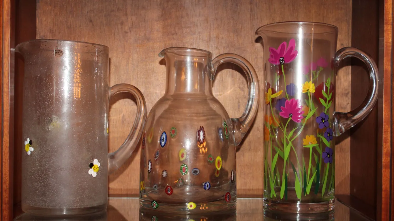 Art Glass Pitchers
