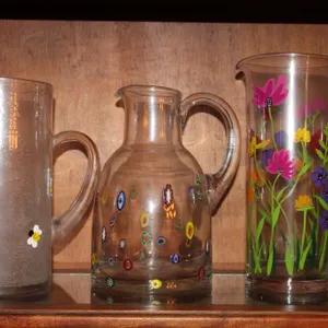Art Glass Pitchers