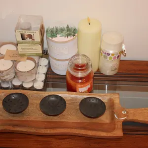 Candles & Wood Candle Tray