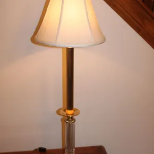 Waterford Crystal & Brass Table Lamp